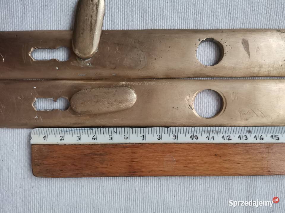 Stare przedwojenne klamki szyldy okucia stary Katowice