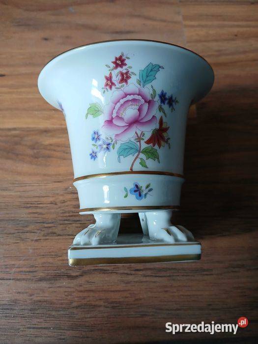 Wazon porcelanowy na lwich łapach Herend Kraków