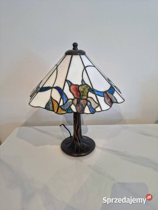 Lampa witrażowa stołowa nocna biurowa Tiffany Zaręba