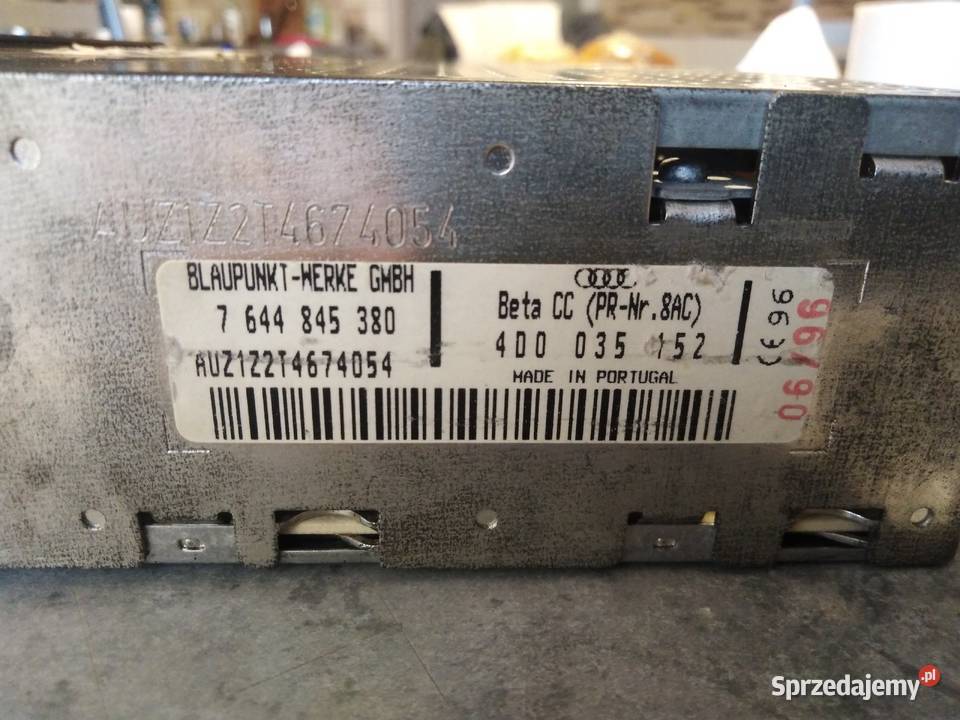 Radio Audi Beta CC Autoreverse Pozostałe lubelskie Radzyń Podlaski