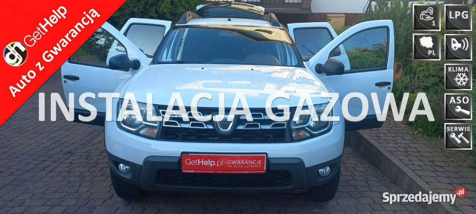 Dacia Duster 16 SCE 115 LPG Salon 243 Netto FV23 czujnik zmierzchu Gdańsk
