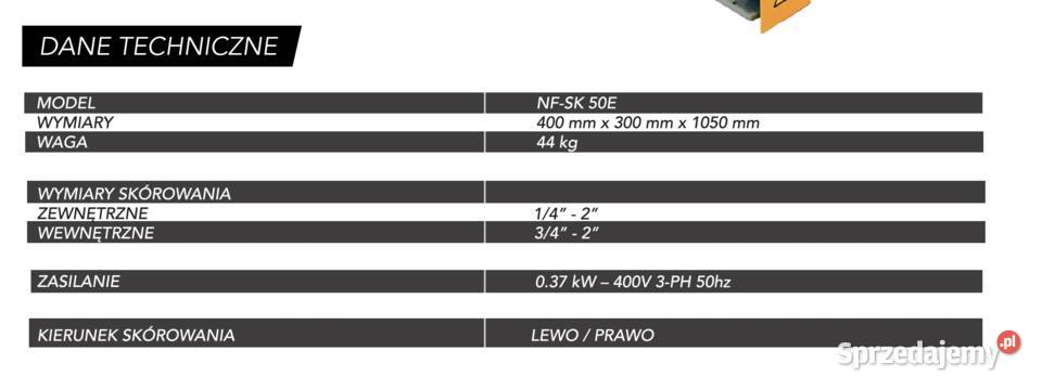 Skórowarka elektryczna do węży hydraulicznych mazowieckie Warszawa