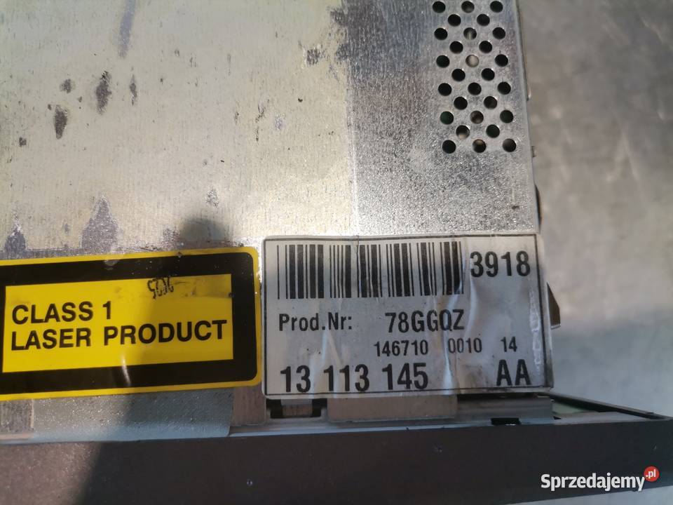 OPEL VECTRA C RADIO ODTWARZACZ CD 13113145 Rok produkcji 2005 Nowy Sącz