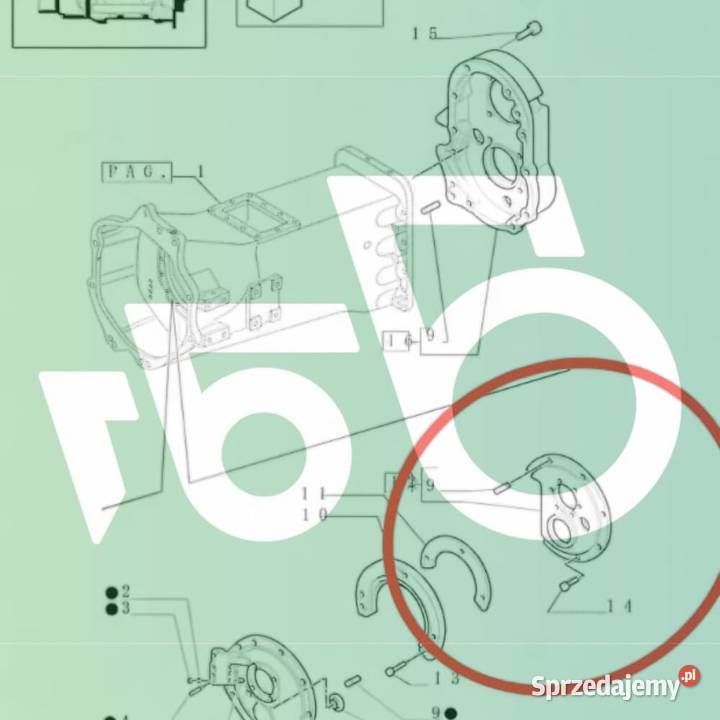 Pokrywa Tryb Skrzynia biegów CNH 47126619 Case Pozostałe wielkopolskie Wilkowo