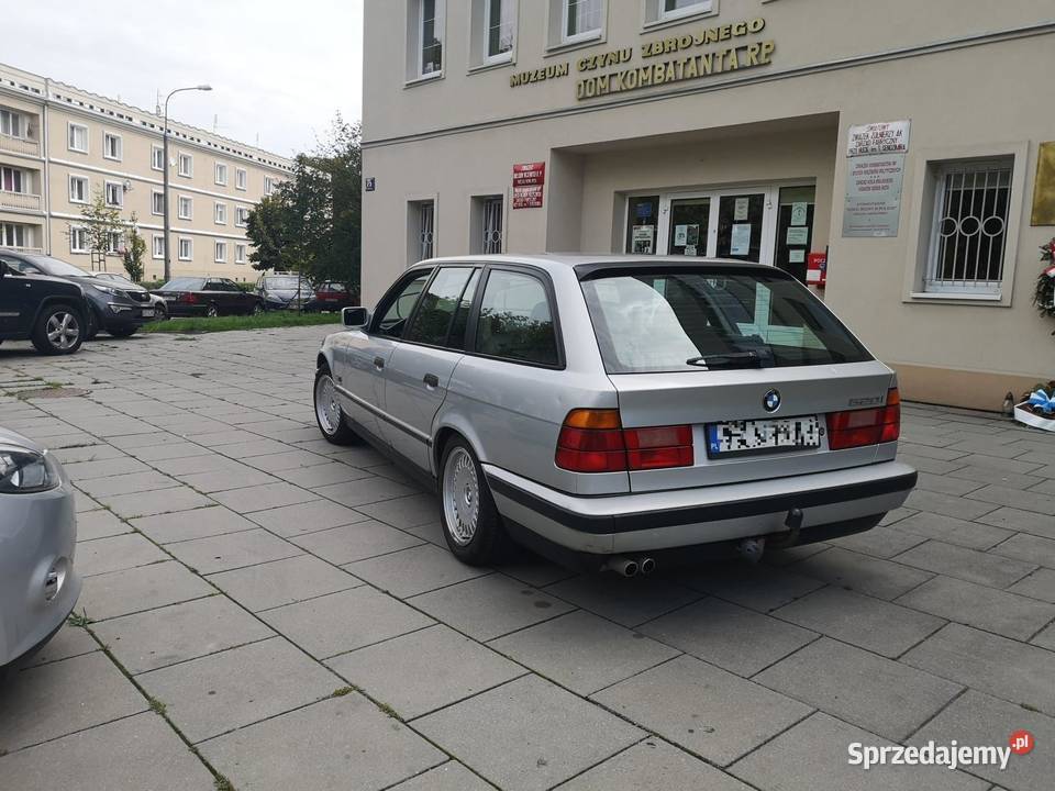 BMW Seria 5 BMW E34 520i klimatyzacja LPG srebrny Kraków