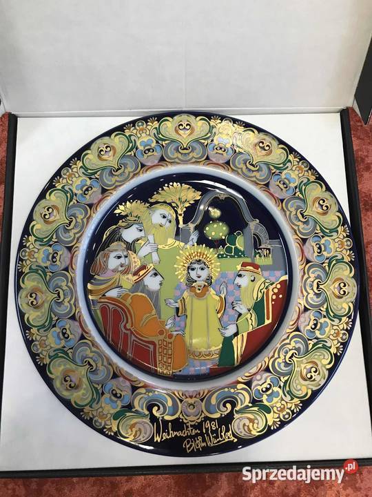 Talerz dekoracyjny Rosenthal Bjrn Wiinblad 1981r świętokrzyskie