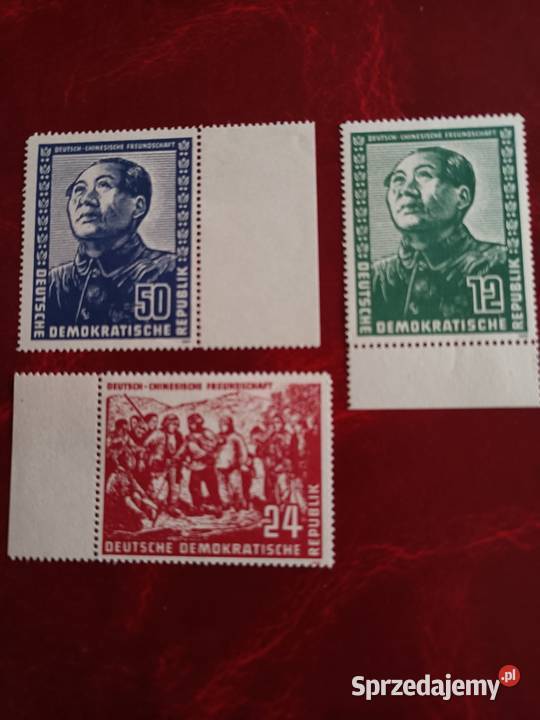 Mao tsetung znaczki NRD śląskie Gliwice