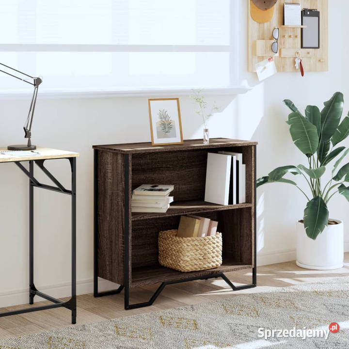 Regał brązowy dąb 80x31x745 materiał