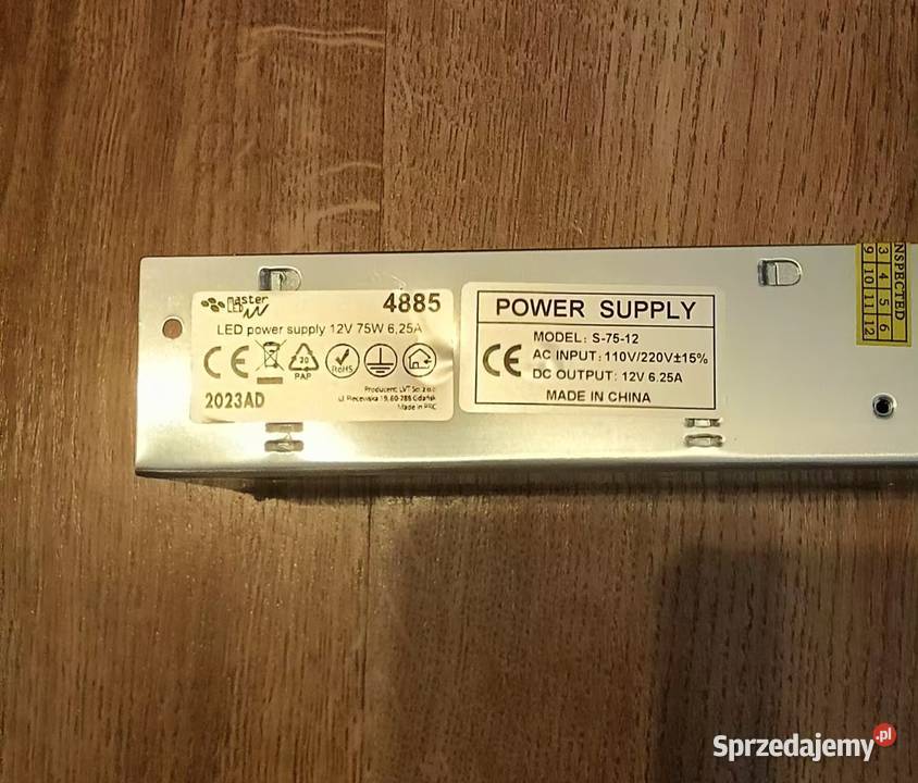 Zasilacz LED 65W kujawsko-pomorskie Więcbork sprzedam