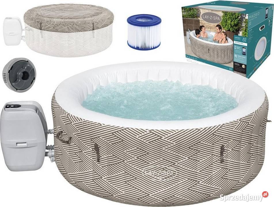 Jacuzzi ogrodowe Bestway 180x66 LayZSpa Madrid lubuskie Wschowa sprzedam