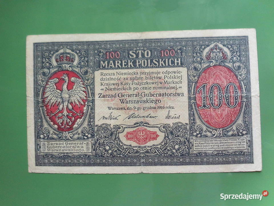 Stary Polski banknot Numizmatyka Kalisz