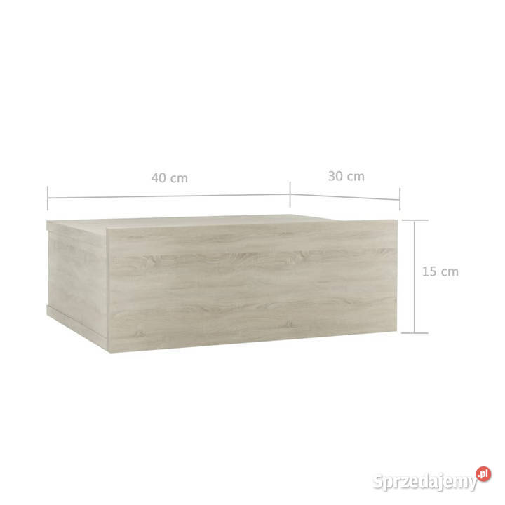 Wisząca szafka nocna dąb sonoma 40x30x15 Warszawa