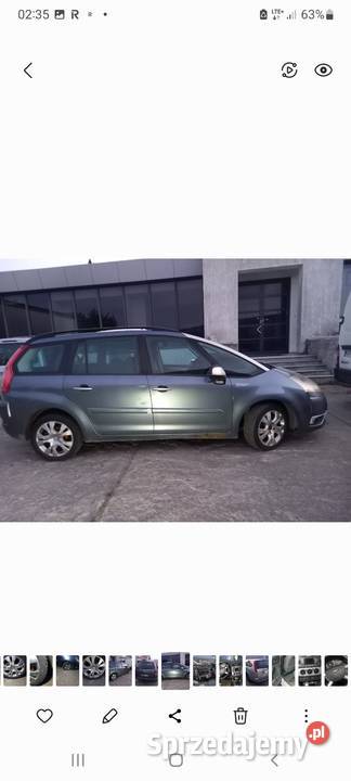 Citroen c4 grand picasso 2008rok 1,6 hdi 7 osobowy cały na części