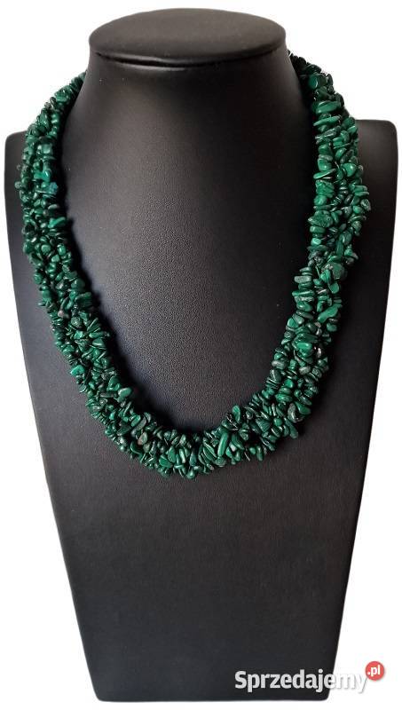 MALACHIT NATURALNY NASZYJNIK KAMIENIE KRÓLA Częstochowa