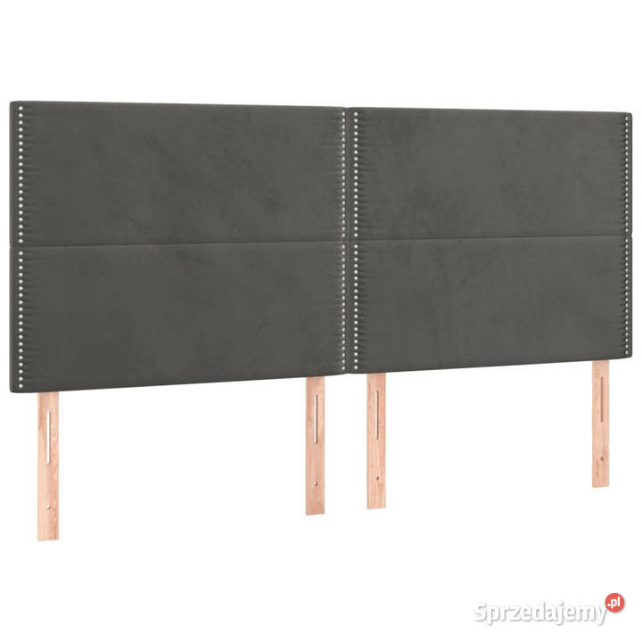 Zagłówek do łóżka z LED ciemnoszary 160x5x118128 mazowieckie Warszawa