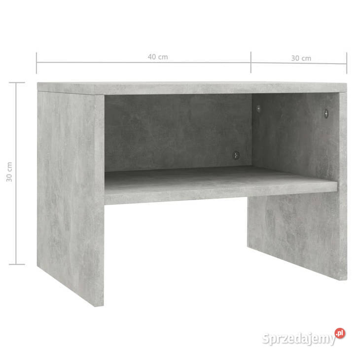 Szafka nocna betonowy szary 40x30x30 WM800071 Warszawa