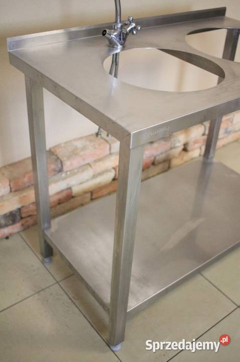 Stół gastronomiczny 100x60 otwory w blacie sprzedam
