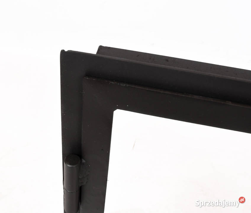 DRZWICZKI STALOWE dwuskrzydłowe Z SZYBĄ na Piece i kominki Radziszów