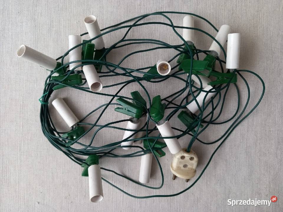 Lampki choinkowe E10 z czasów PRLu Pozostałe Oświetlenie Tomaszów Lubelski