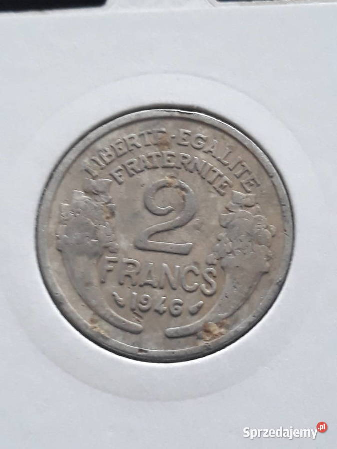 2 Franki Francja 1946 r wielkopolskie Konin