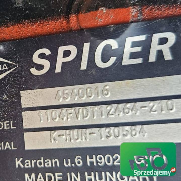 Skrzynia Biegów 1104FVDT12464210 Spicer 4540016 Wilkowo sprzedam