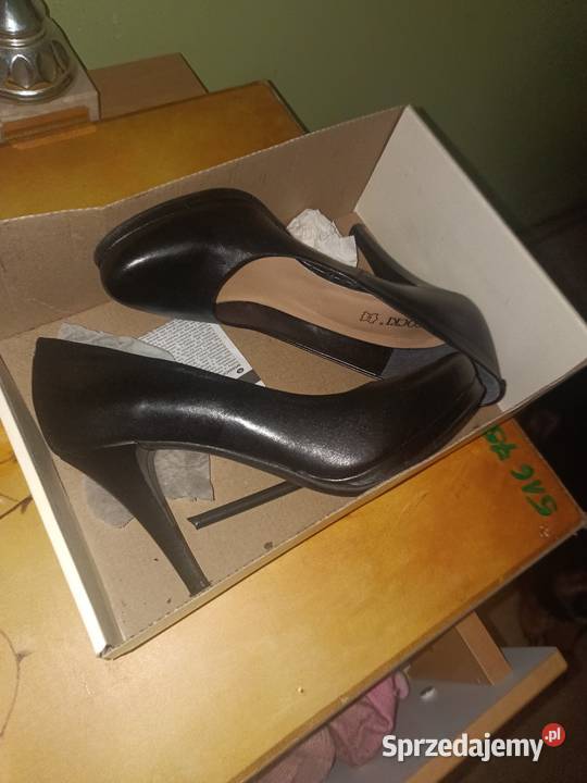 Nowe Szpilki LASOCKI Czarne 37 Eleganckie czarny Czółenka Legnica sprzedam