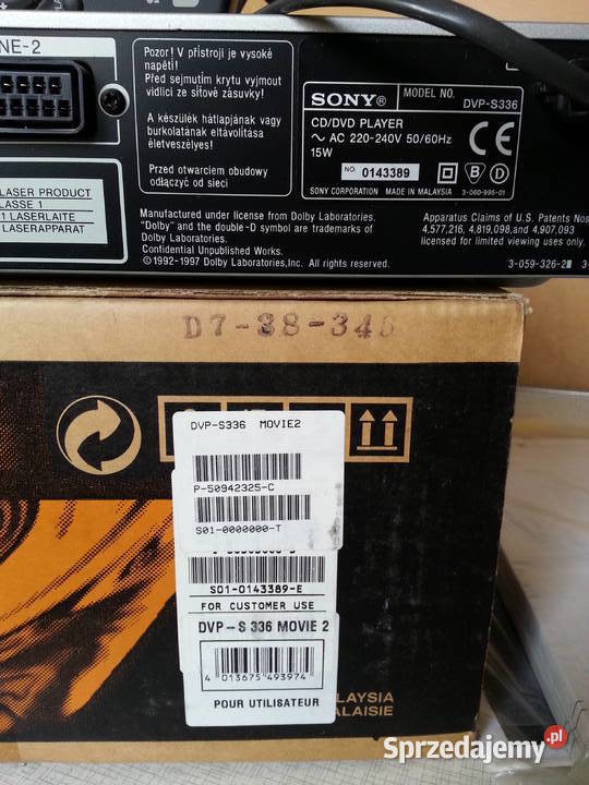 Sprzedam DVD SONY Warszawa sprzedam