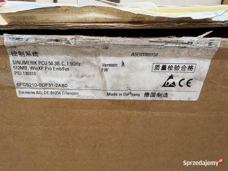 Siemens Sinumerik PCU 503BC 6FC52100DF312AB0 Warszawa