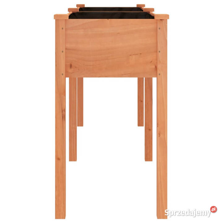 Kwietnik z wyściółką brązowy 161x45x76 drewno Warszawa
