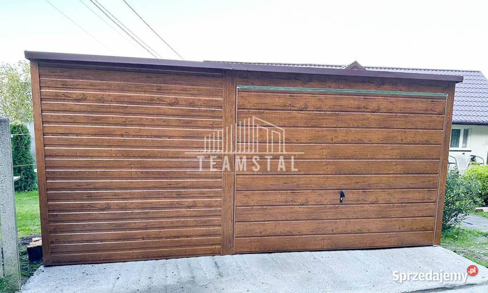 GARAŻ BLASZANY 5m x 6m poziom spad tył Brama Zakopane sprzedam