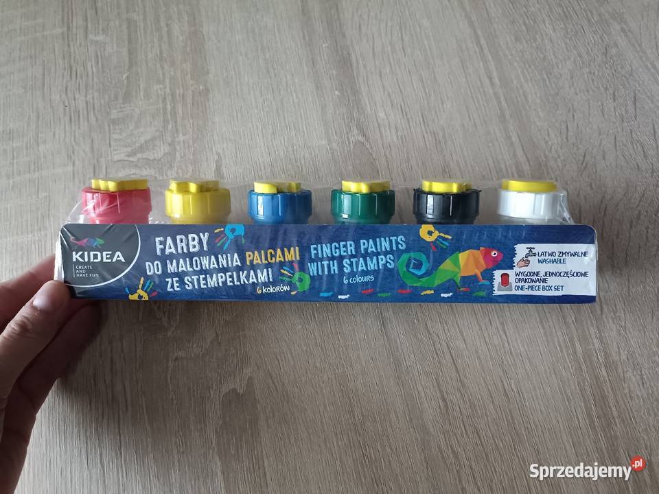 Farby do malowania palcami ze stempelkami 6