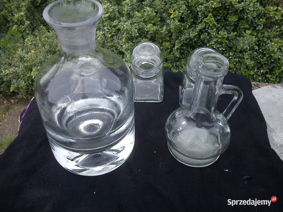 Stare szklane naczynia Aleksandrów Łódzki