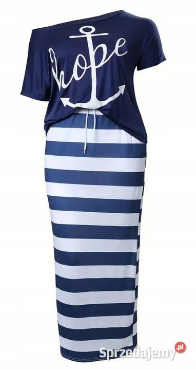 Komplet damski PLUS SIZE bluzka spódnica w stylu łódzkie Wieluń
