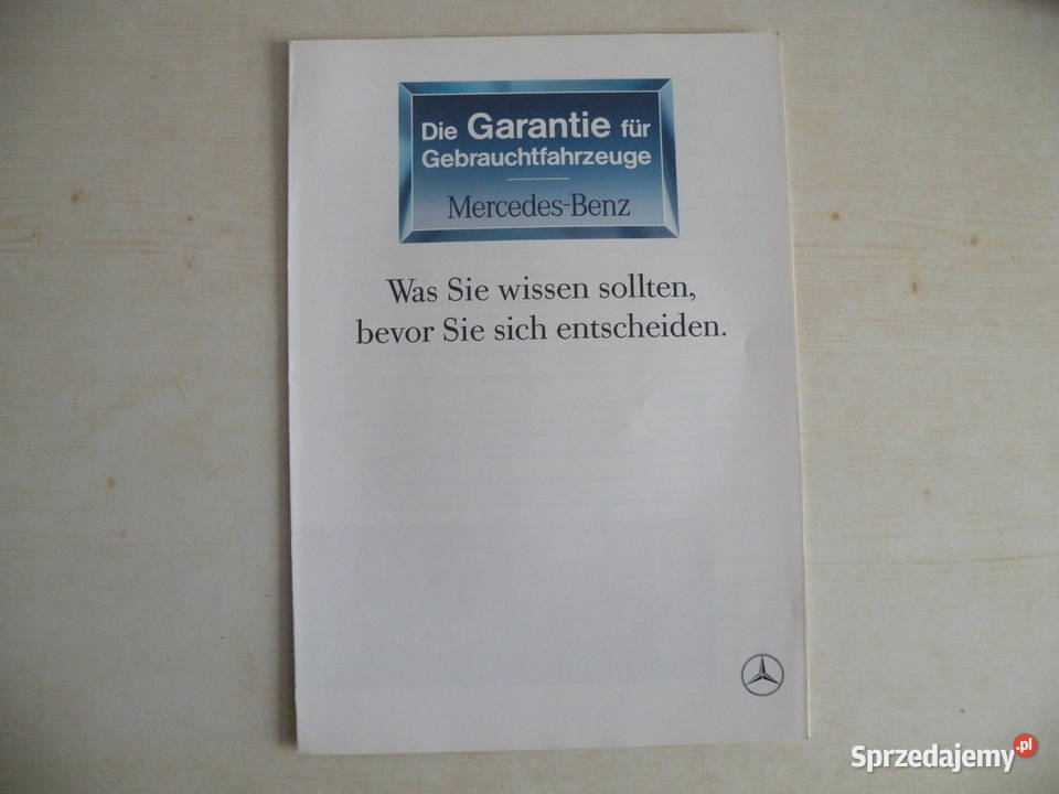 MERCEDES W124 LONG PROSPEKT FOLDER KATALOG