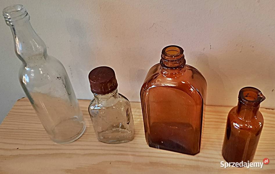 Stare butelki różne 4 sztuki wielkopolskie Ostrów Wielkopolski sprzedam