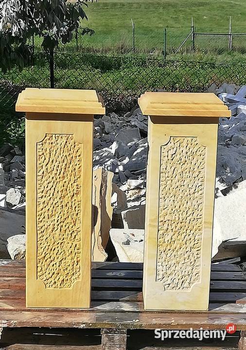 postument z piaskowca naturalny kamień Kamienna Góra