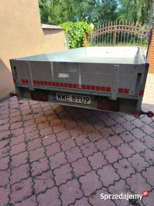 Przyczepka dwuosiowa aluminiowa 2 T Węgrów sprzedam