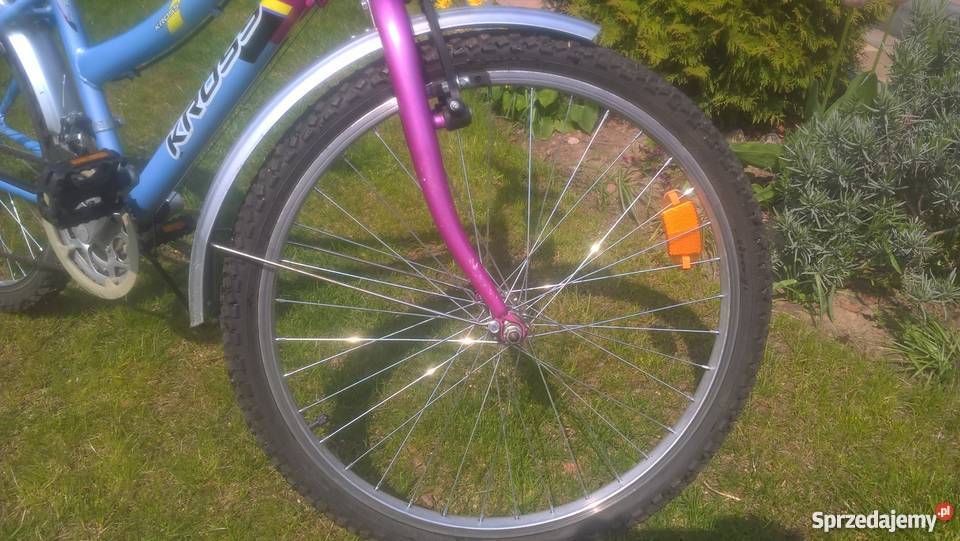 Rower Kross Junior City rama 14 błękitnoróżowy wielkopolskie Konin sprzedam