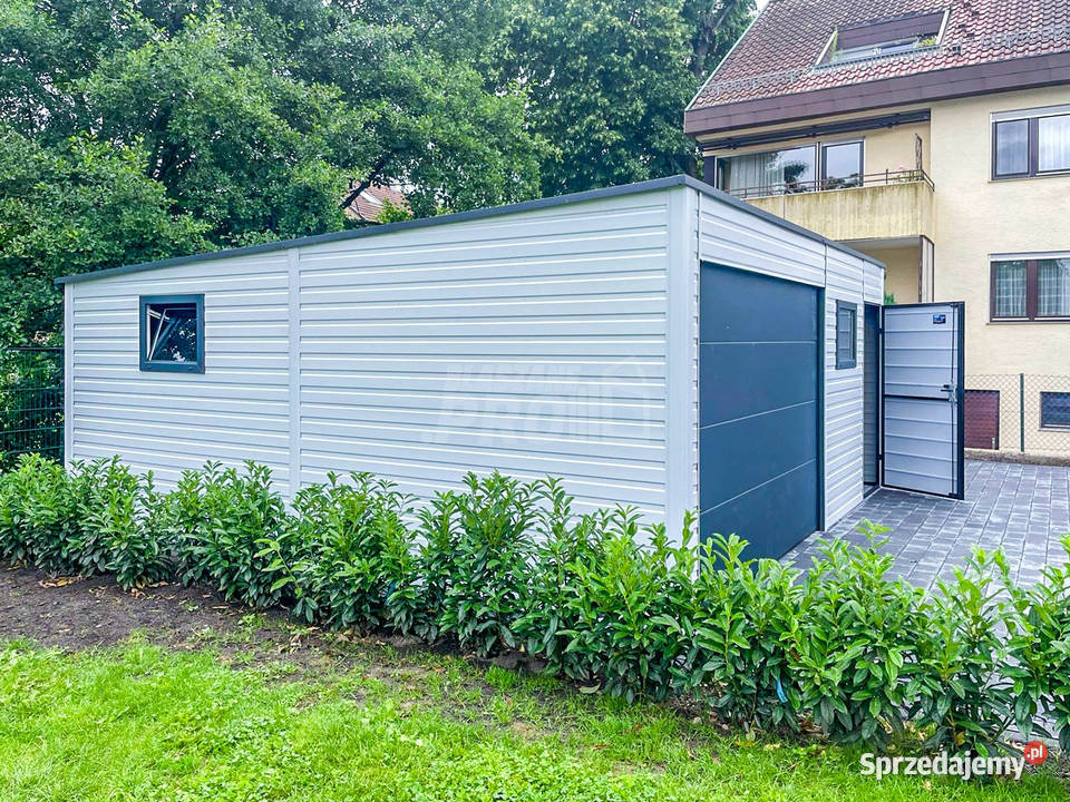 Garaż Blaszany 65x6m Brama Segmentowa 3x Okno Jarocin