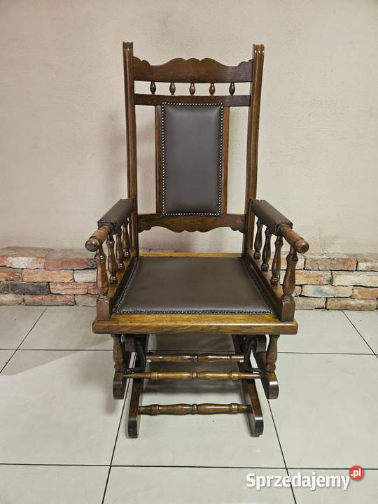 Zabytkowy fotel bujany amerykański piękne Fotele Pszczyna