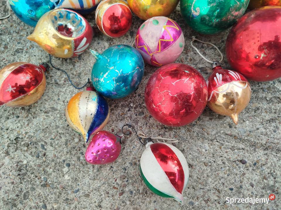 Bombki choinkowe z lat PRL 25 sztuk Opole