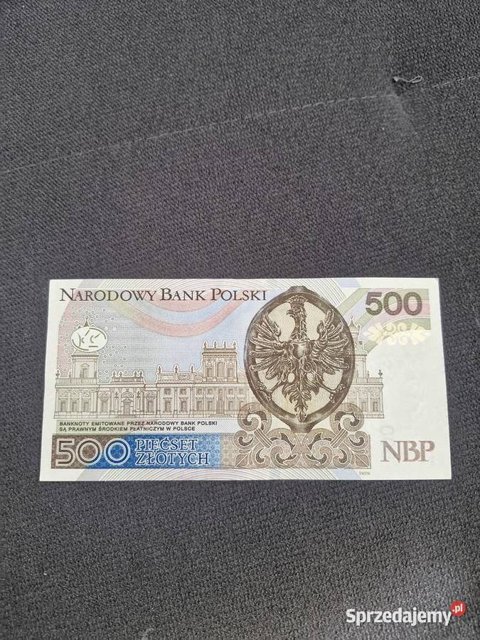 Banknot 500 mazowieckie Warszawa