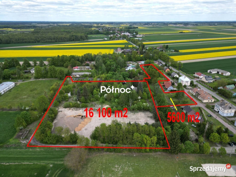 Dwie działki przemysłowa i budowlana Podedwórze Sprzedaż Grunty i działki