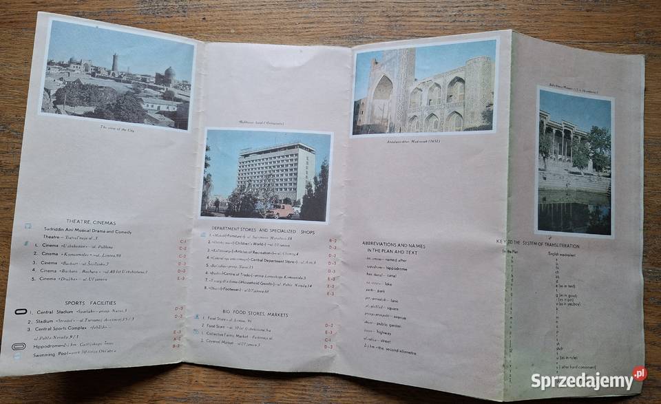 Bukhara plan miasta Książki i Podręczniki sprzedam