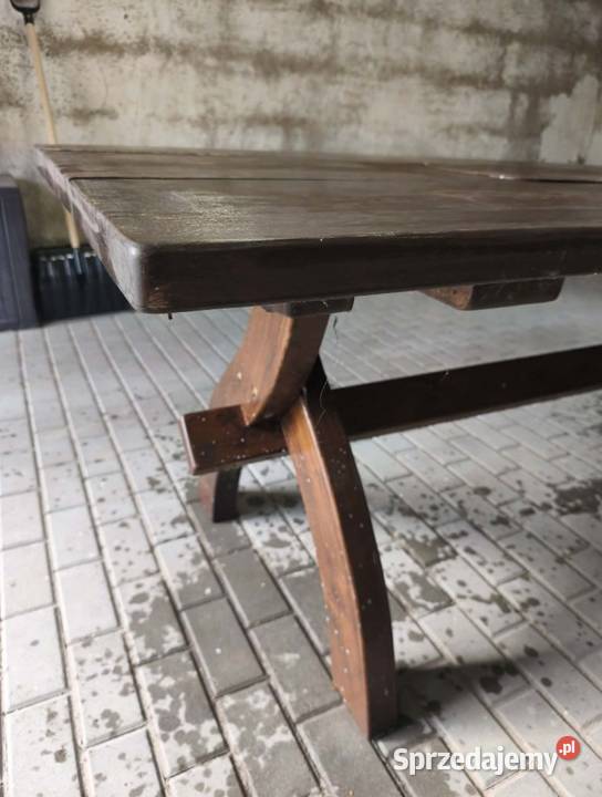 Solidny stół drewniany wielkopolskie Kłecko