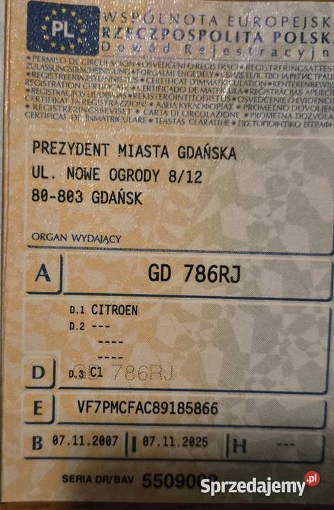 Citroen C1 szatan by jezdził manualna Gdańsk