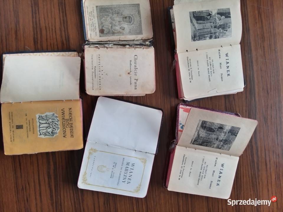Stare książeczki do nabożeństwa kujawsko-pomorskie Nakło nad Notecią