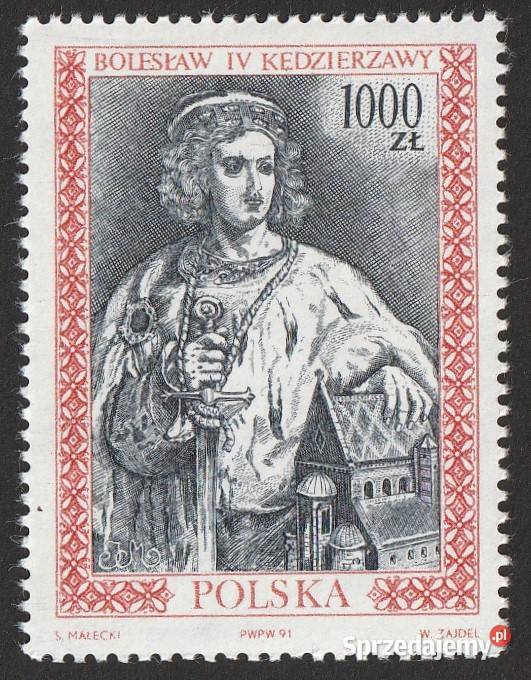 POLSKA POCZET BOLESŁAW IV KĘDZIERZAWY 1991 łódzkie Łódź