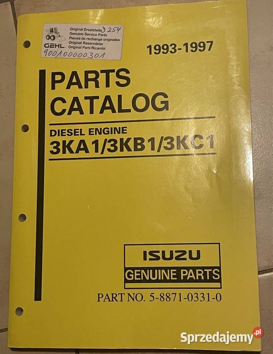 Katalog części ISUZU Silnik Wysokoprężny ZKA małopolskie Biczyce Górne