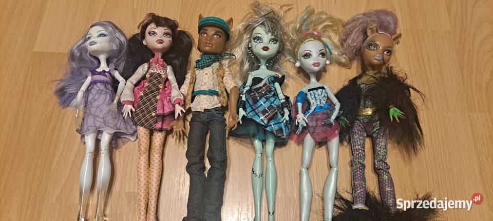 Monster High LALKI 6 sztuk